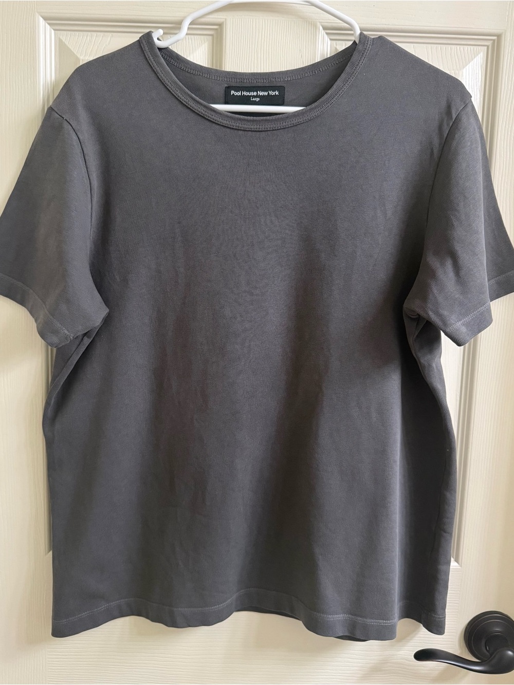 Men's Short Sleeve Crewneck T-Shirt — Charcoal Gray